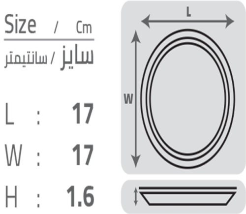 سایز پیش دستی کیک یکبار مصرف مات طرح گلدار